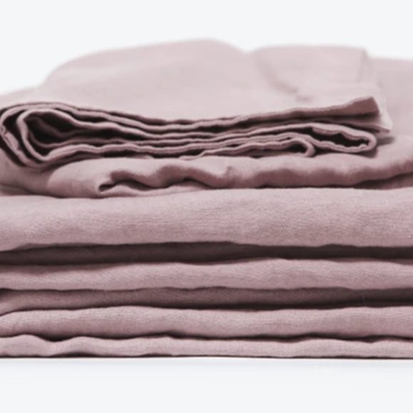 Morrow Soft Goods Heirloom Linen Mauve Set - Picture 6 of 7